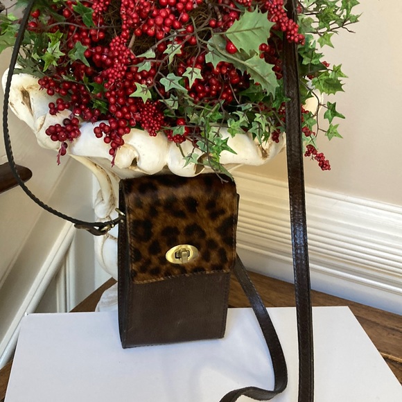 Patricia Nash Handbags - Women’s Patricia Nash brown With calf hair print over the shoulder bag
